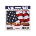 Sunburst Systems Decal Patriotic United We Stand 5 in x 5 in, White Vinyl 6012